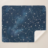 Couverture Sherpa Constellation céleste - Nuit étoilée (4) (Devant (Horizontal))