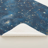 Couverture Sherpa Constellation céleste - Nuit étoilée (6) (3/4)