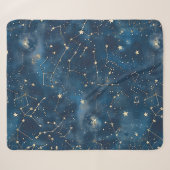 Couverture Sherpa Constellation céleste - Nuit étoilée (6) (Devant (Horizontal))