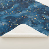Couverture Sherpa Constellation céleste - Nuit étoilée (7) (3/4)