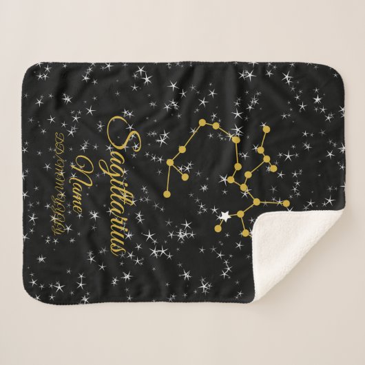 Couverture Sherpa Constellation de Sagittaire (Devant (Horizontal))