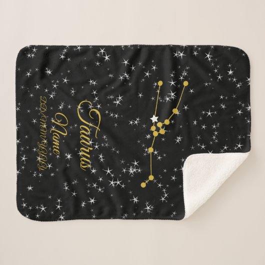 Couverture Sherpa Constellation de Taurus (Devant (Horizontal))