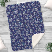 Couverture Sherpa Constellations de Noël d'hiver Motif étoilé