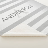 Couverture Sherpa Contemporain Faux Argent Ombre Gris (3/4)