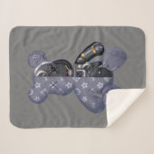 Couverture Sherpa Contemporary Robot Bear (Devant (Horizontal))