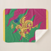 Couverture Sherpa Contrada del Drago (Dragon) Palio di Siena (Devant (Horizontal))