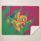 Couverture Sherpa Contrada del Drago (Dragon) Palio di Siena (Devant (Horizontal))