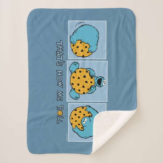 Couverture Sherpa Cookie Monster | C'est comme ça que je roule (Devant)