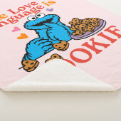 Couverture Sherpa Cookie Monster | Citation de la Saint Valentin (3/4)