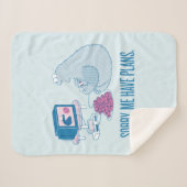 Couverture Sherpa Cookie Monster | Désolé, J'Ai Des Plans (Devant (Horizontal))