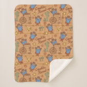 Couverture Sherpa Cookie Monster | Motif de synthèse de cookies (Devant)