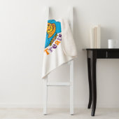 Couverture Sherpa Cookie Monster | Pas de traces juste des traitemen (En situation)