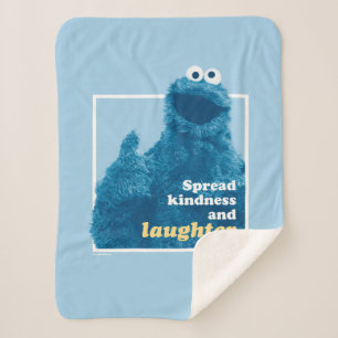 Couverture Sherpa Cookie Monster   Propager la gentillesse et le rir