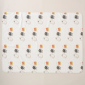 Couverture Sherpa Cookies Halloween Thème Fantôme (Devant (Horizontal))