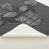 Couverture Sherpa Cool Anglais Bulldog Bodybuilder Poids (3/4)