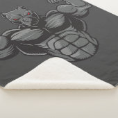 Couverture Sherpa Cool Anglais Bulldog Bodybuilder Poids (3/4)
