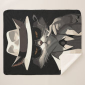 Couverture Sherpa Cool Cat Noir : Suave et mystérieuse Feline (Devant (Horizontal))