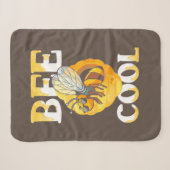 Couverture Sherpa Cool d'abeilles (Devant (Horizontal))
