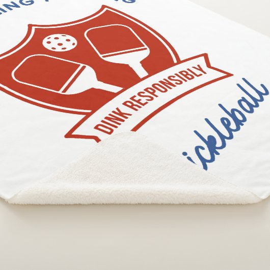 Couverture Sherpa Cool de Pickleball design à porter (3/4)