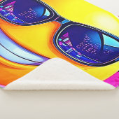 Couverture Sherpa Cool 😎 Emoji Fun (3/4)