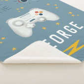 Couverture Sherpa Cool et Fun Boys Blue Gaming Kids (3/4)