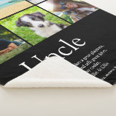 Couverture Sherpa Cool Fun Uncle Définition Photo moderne Collage (3/4)