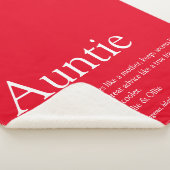 Couverture Sherpa Cool moderne Red Fun Tante Tante Définition (3/4)