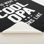 Couverture Sherpa Cool Opa A L'Air Du Père Grand-Père Cadeau (3/4)