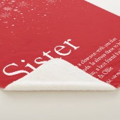 Couverture Sherpa Cool Soeur Fête d'hiver Flammes de neige Définitio (3/4)