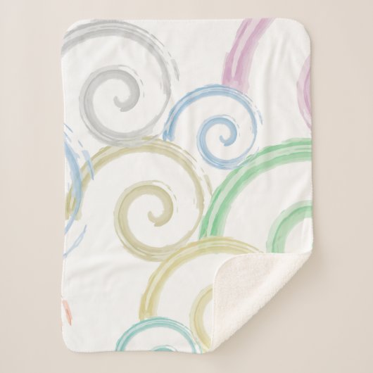Couverture Sherpa Cool, tendance, moderne onduleur brosses (Devant)