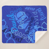 Couverture Sherpa Cool Tout nom Collage (Devant (Horizontal))