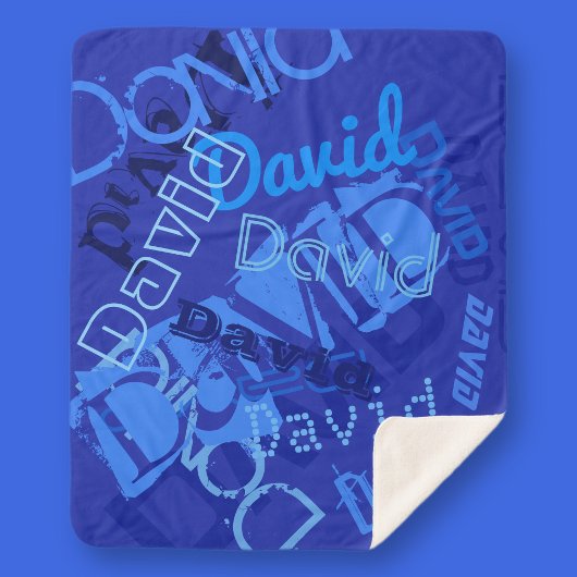 Couverture Sherpa Cool Tout nom Collage