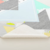 Couverture Sherpa Copie géométrique d'art (3/4)