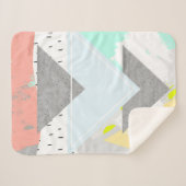 Couverture Sherpa Copie géométrique d'art (Devant (Horizontal))