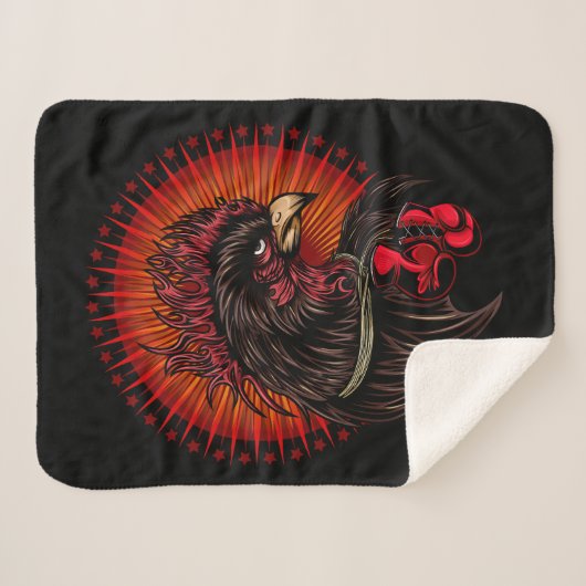 Couverture Sherpa Coq de boîte (Devant (Horizontal))