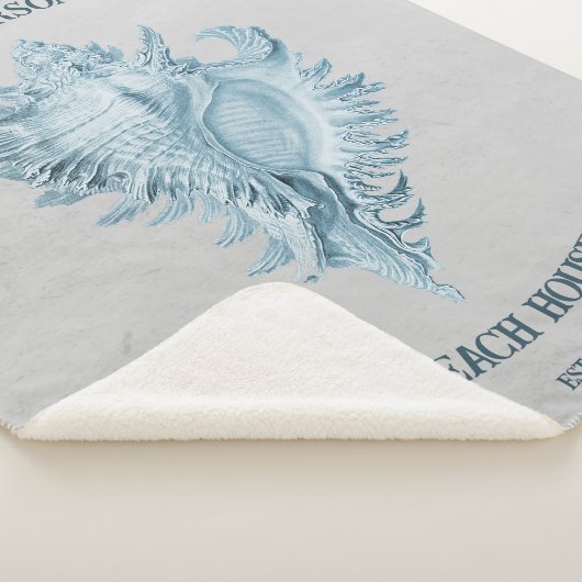 Couverture Sherpa Coque conique bleu (3/4)