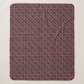 Couverture Sherpa Coquelicot sur dessous de plat Fleurs de Goth (Devant)