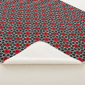 Couverture Sherpa Coquelicot sur dessous de plat Fleurs de Goth (3/4)