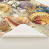 Couverture Sherpa Coques de mer sur la plage (3/4)