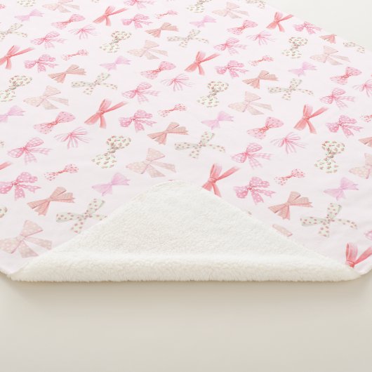 Couverture Sherpa Coquette Balletcore Light Rose (3/4)