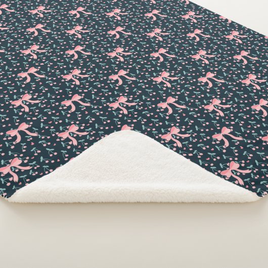 Couverture Sherpa Coquette Cherry (3/4)