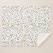 Couverture Sherpa Coquette Wildflower Meadow (Devant (Horizontal))