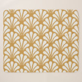 Couverture Sherpa Coquille géométrique Art déco (Devant (Horizontal))