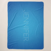 Couverture Sherpa Corail bleu aqua (Devant)