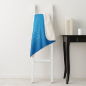 Couverture Sherpa Corail bleu aqua (En situation)