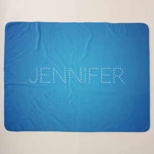Couverture Sherpa Corail bleu aqua