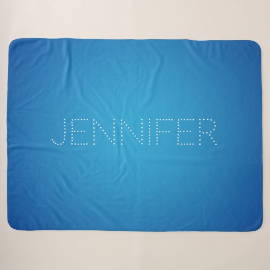 Couverture Sherpa Corail bleu aqua (Devant (Horizontal))