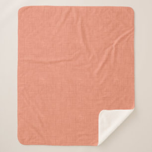 Couverture Sherpa Corail texturé "corail apaisant". populaire solide