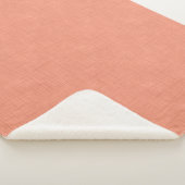 Couverture Sherpa Corail texturé "corail apaisant". populaire solide (3/4)