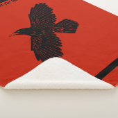 Couverture Sherpa Corbeau rouge (3/4)